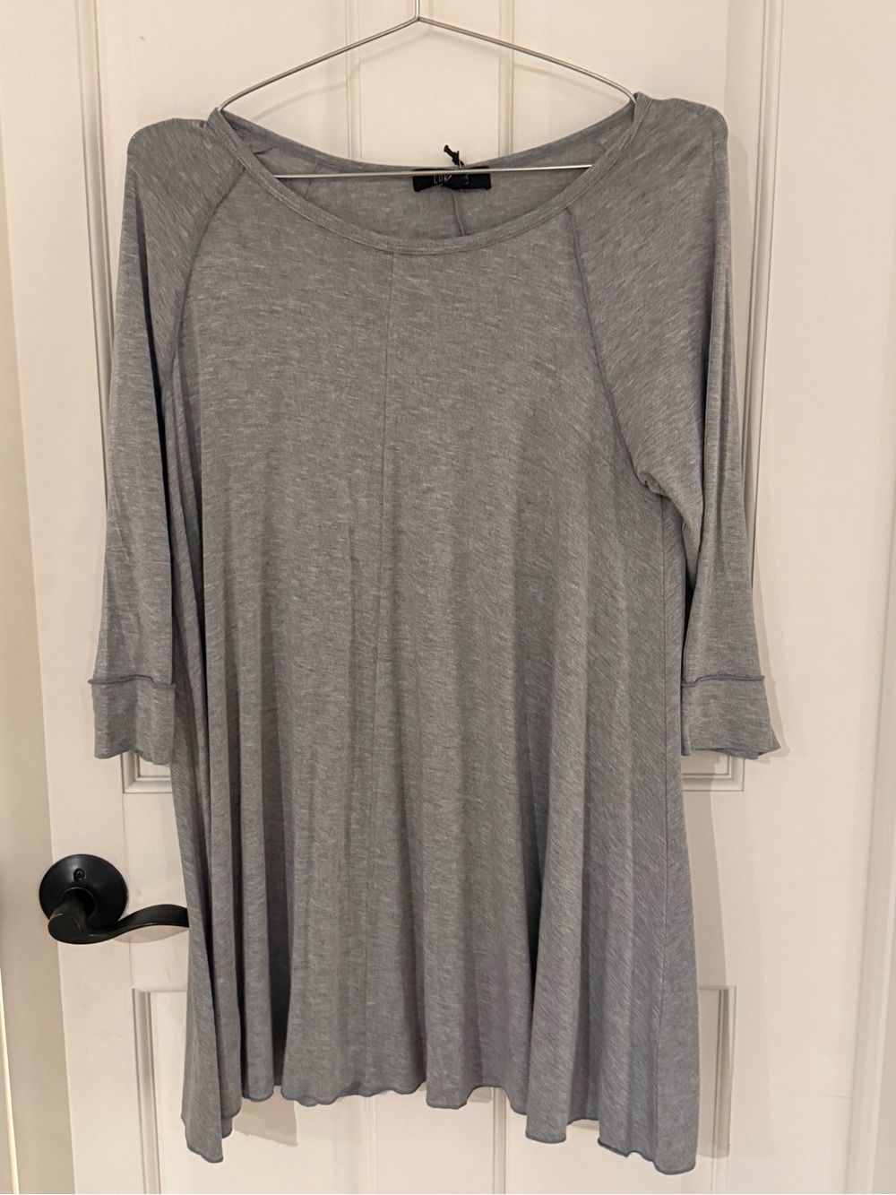 NWT Comfy USA Gray Swing Tunic Top XS Made in USA